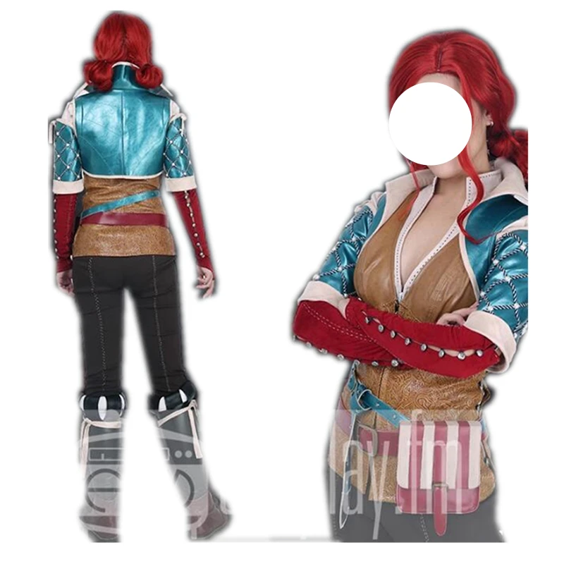 Triss Merigold Cosplay Costume Custom Made-Festival Outfit Halloween Christmas Carnival Party