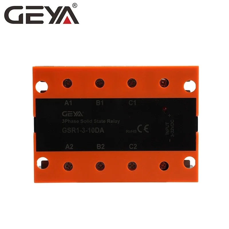 GEYA GSR1-3 Phase Solid State Relay DC to AC Three Phase SSR 10A 25A 40A 60A 80A 100A 120A 150A 200A