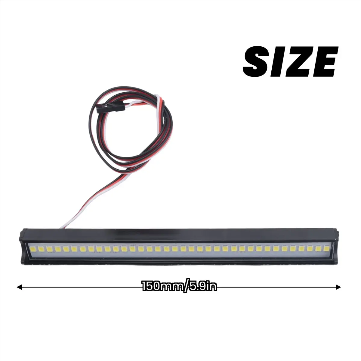 ●150MM 36 LED Light Bar Roof Lamp Lights for Axial SCX10 90046 TRX4 Slash 1/8 1/10 RC Crawler Truck
