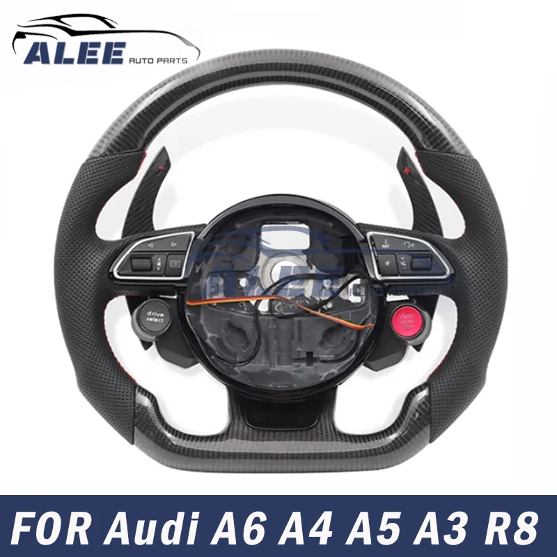 

Start Button Carbon Fiber Sports Steering Wheel for Audi R8 RS S3 S8 A3 A4 A5 A6 A7 Q3 Q2 TT TTS TTMK2 TTMK3 Car Accessories