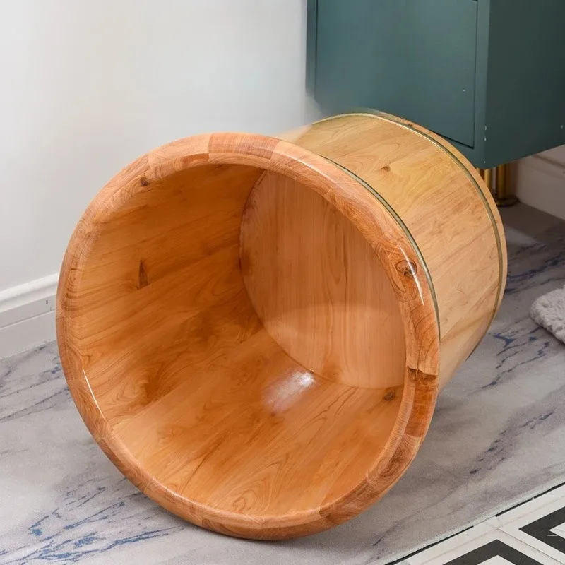Spa Portable Bucket Foot Massage Relax Sauna Materassino Mare Home Furniture Foot bath tub Solid Cedar Wood Foot Soak Tub Home