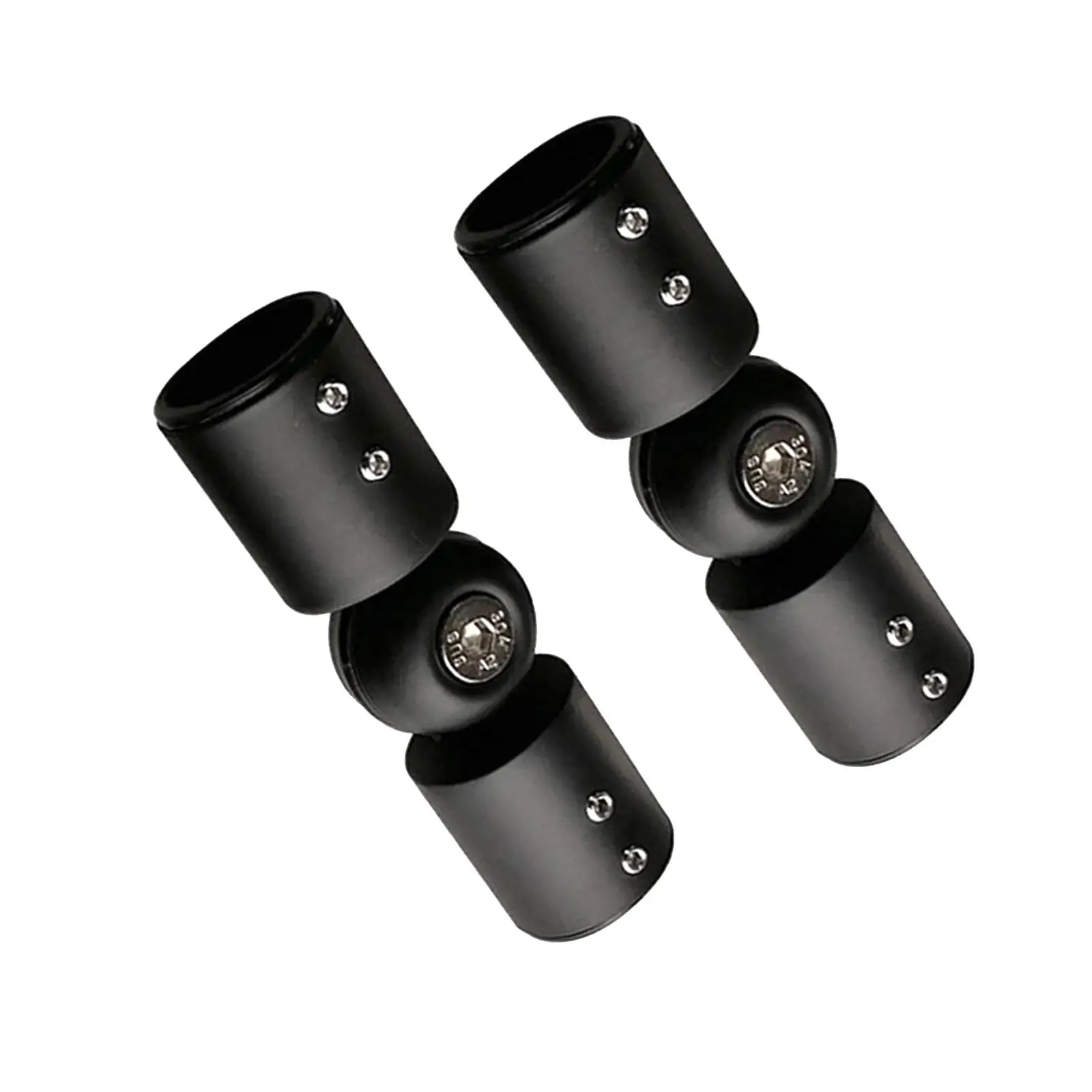 2x Rod Connector Stainless Steel Bathroom Glass Door for Bay