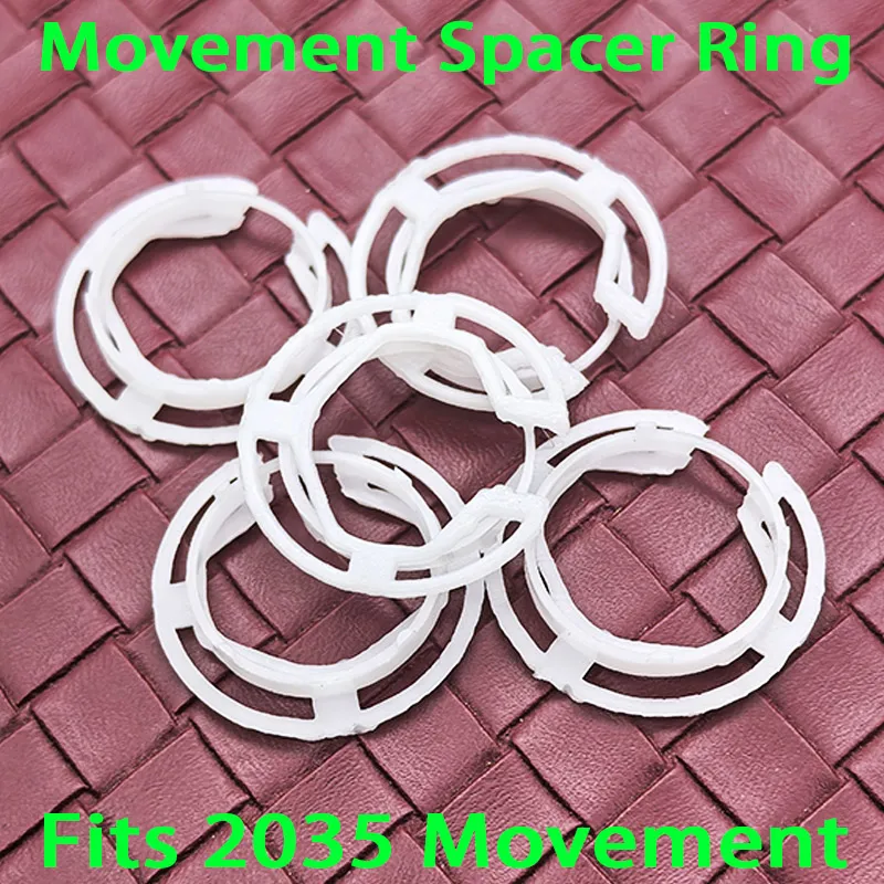 1/2/5 PCS 2035 Movement Spacer Ring Outer Diameter 27mm Height 3.8mm Plastic Fixed Ring Fits for 2035 Movement Repair Replace Pa
