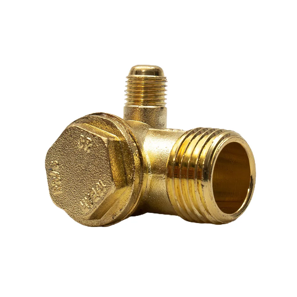 1/10pcs 3-Port Zinc Alloy Male Thread Check Valve Connector Tool For Air Compressor Air Pressure Tank Compressor Piston Pump