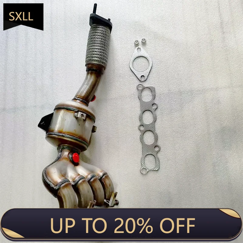 

SXLL SS409 Stainless Steel Exhaust Manifold Catalytic Converter for Carnival 2011-2016 L4 1.6L E8Z-5G232-A Ternary Catalyst Conv