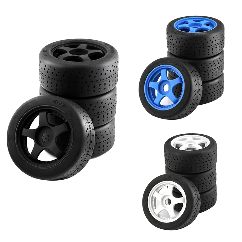 4Pcs Plastic Wheel Rubber Tire For ARRMA 1/7 INFRACTION 6S F1 LIMITLESS RC Car