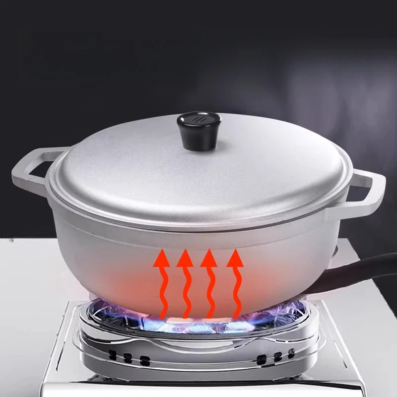 Aluminum Alloy Stockpot Thickened Soup Pot Rice Cooker Outdoor Camping Stew Pan Casserole Hongkong (China)