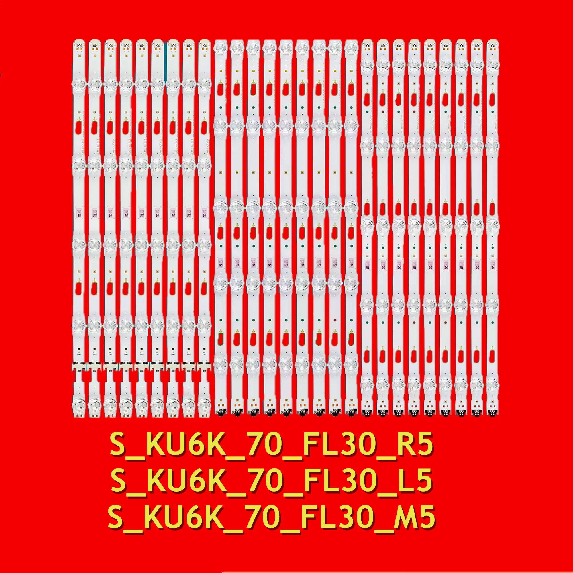 LED TV Strip for UA70KU6000 UA70KU6300 UA70KU7000 UE70KU6000 UE70KU7000 UN70KU6000 UN70KU6300 UN70KU630D S_KU6K_70_FL30_L5 M5 R5