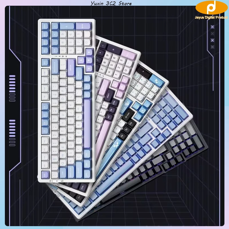 VGN V98proV2 Polar Mechanical Keyboard  the third mock examination Hot Plug Bluetooth GASKET Wireless Customized Game Keyboard