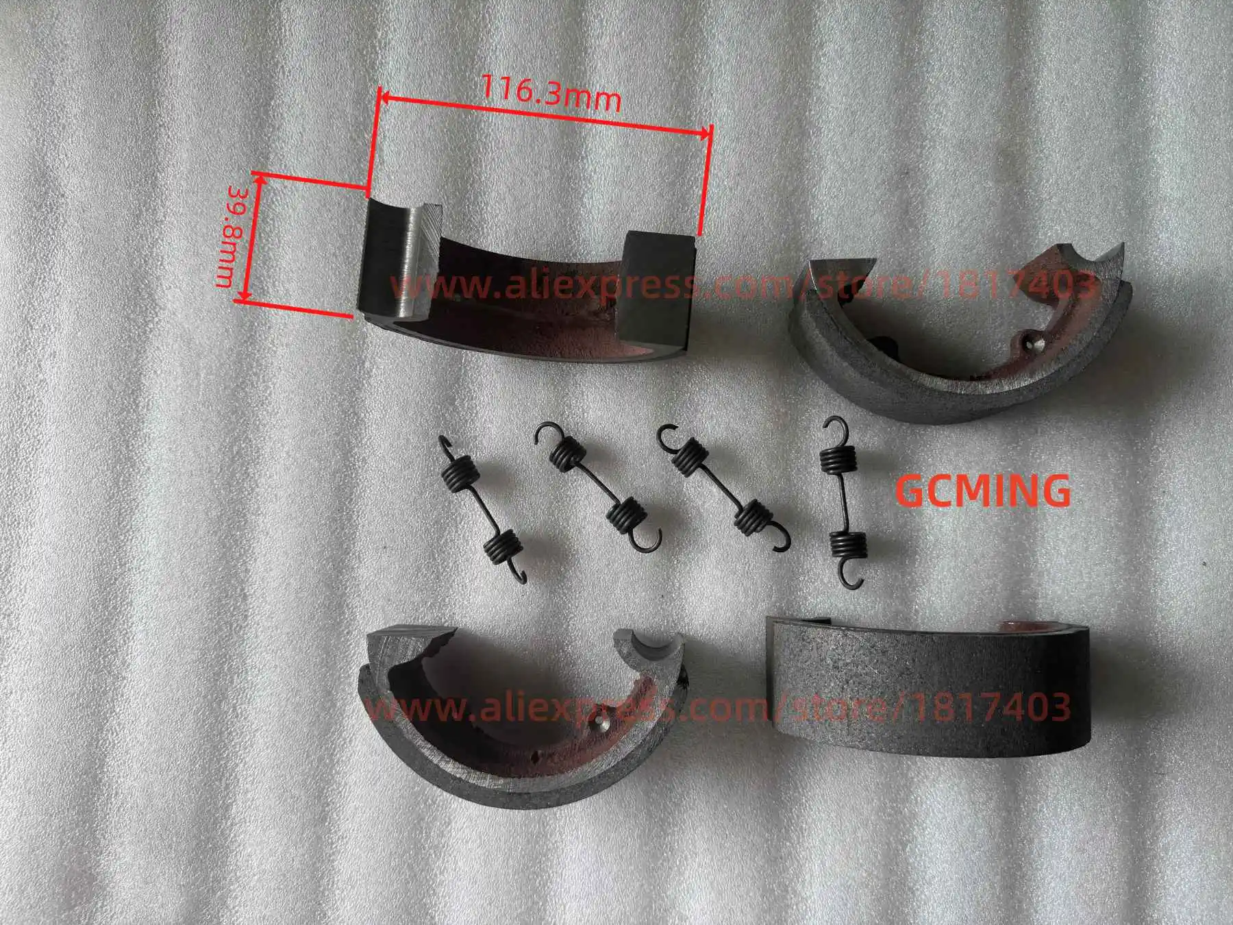 FOTON FT250.43.012 Brake Shoe + Return spring , FOTON FT250A / FT254 / TE254 Tractors
