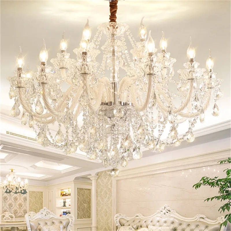 

TEMAR Nordic Chandelier Lamps LED Luxury Candle Pendant Crystal Hanging Lights Modern Fixtures for Home Villa Hall