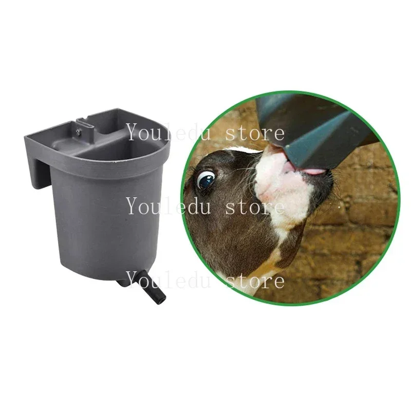 3L Calf Feeding Milk Bucket with Grey Feeding Nipple Breast Feeder Animal Nipple Bucket