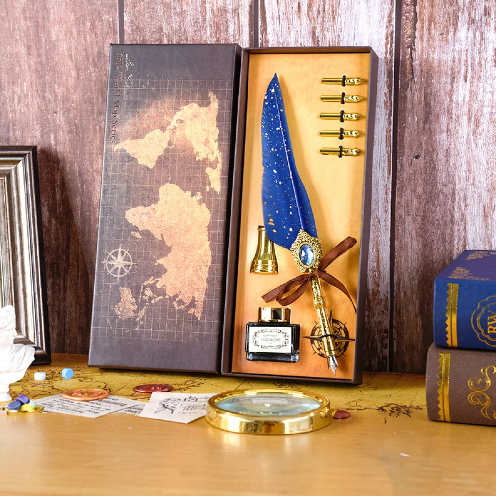 مجموعة أقلام حبر ريشية بتصميم - مراجعة Calligraphy Pen Set وسعره