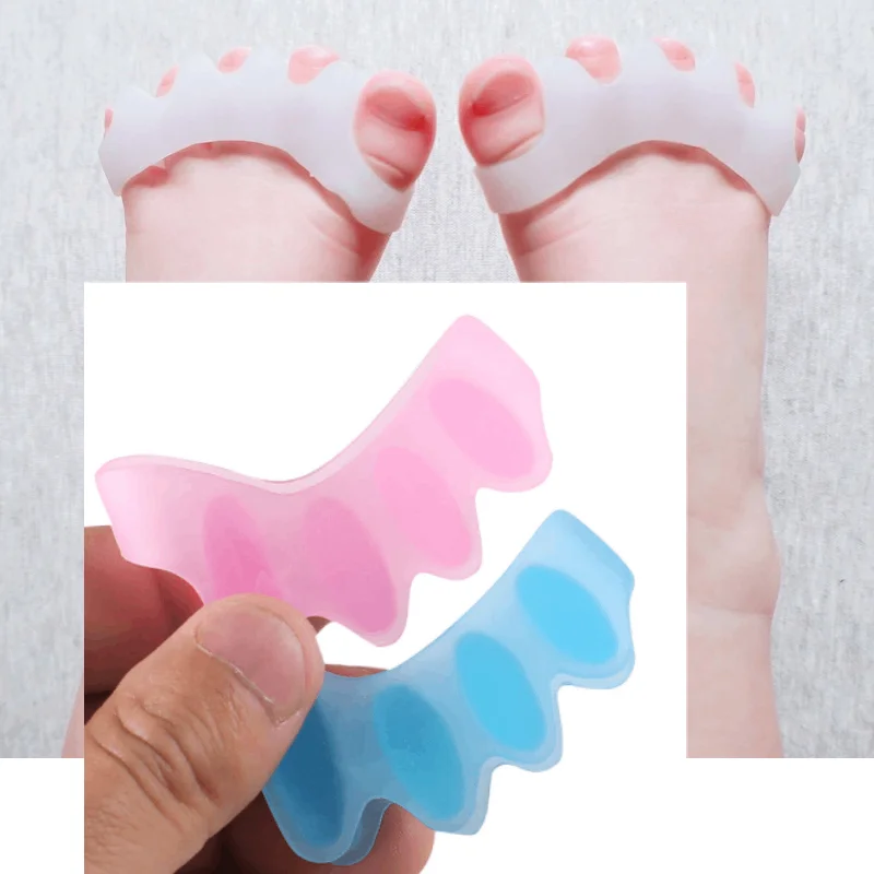 

1/2/3/4Pairs Silicone Children Thumb Corrector Bunion Toe Protector Separator Hallux Valgus Finger Straightener Foot Care Relief