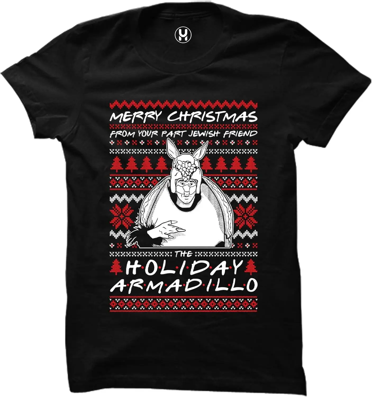 Merry Christmas from The Holiday Armadillo Ladies T-Shirt