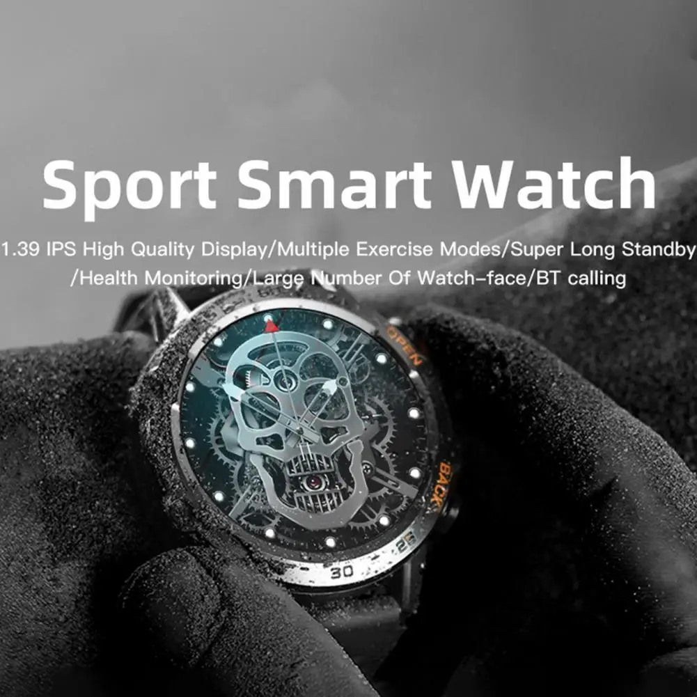 Sport Watch Long Battery Life Smart Watch Round Dial Information Push  Anti-drop Sedentary Reminder Sport Smart Watch