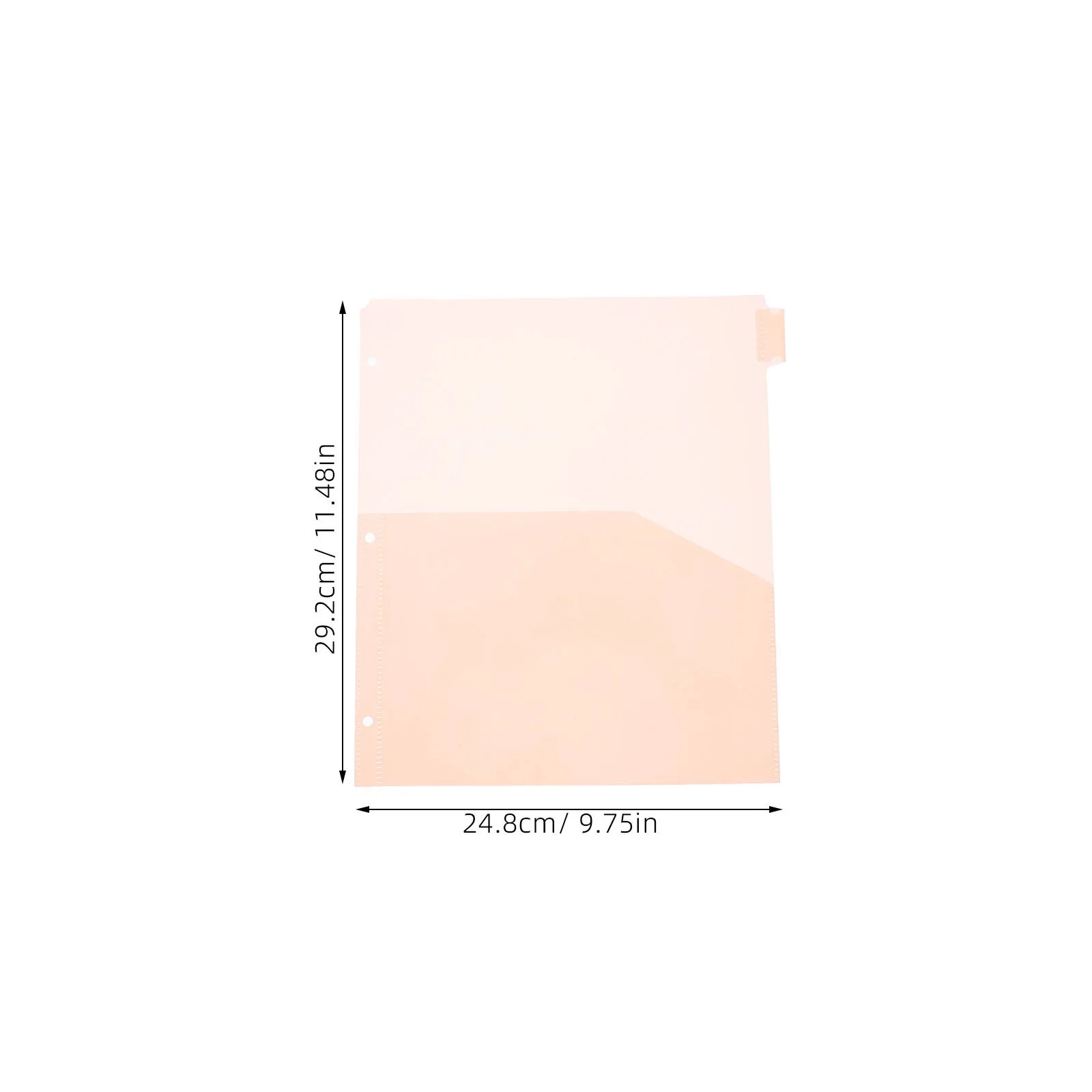 8Pcs Plastic Dividers Pockets Tabs Three Ring Binder Organizer Multifunctional Design Easy Access Reliable Protection