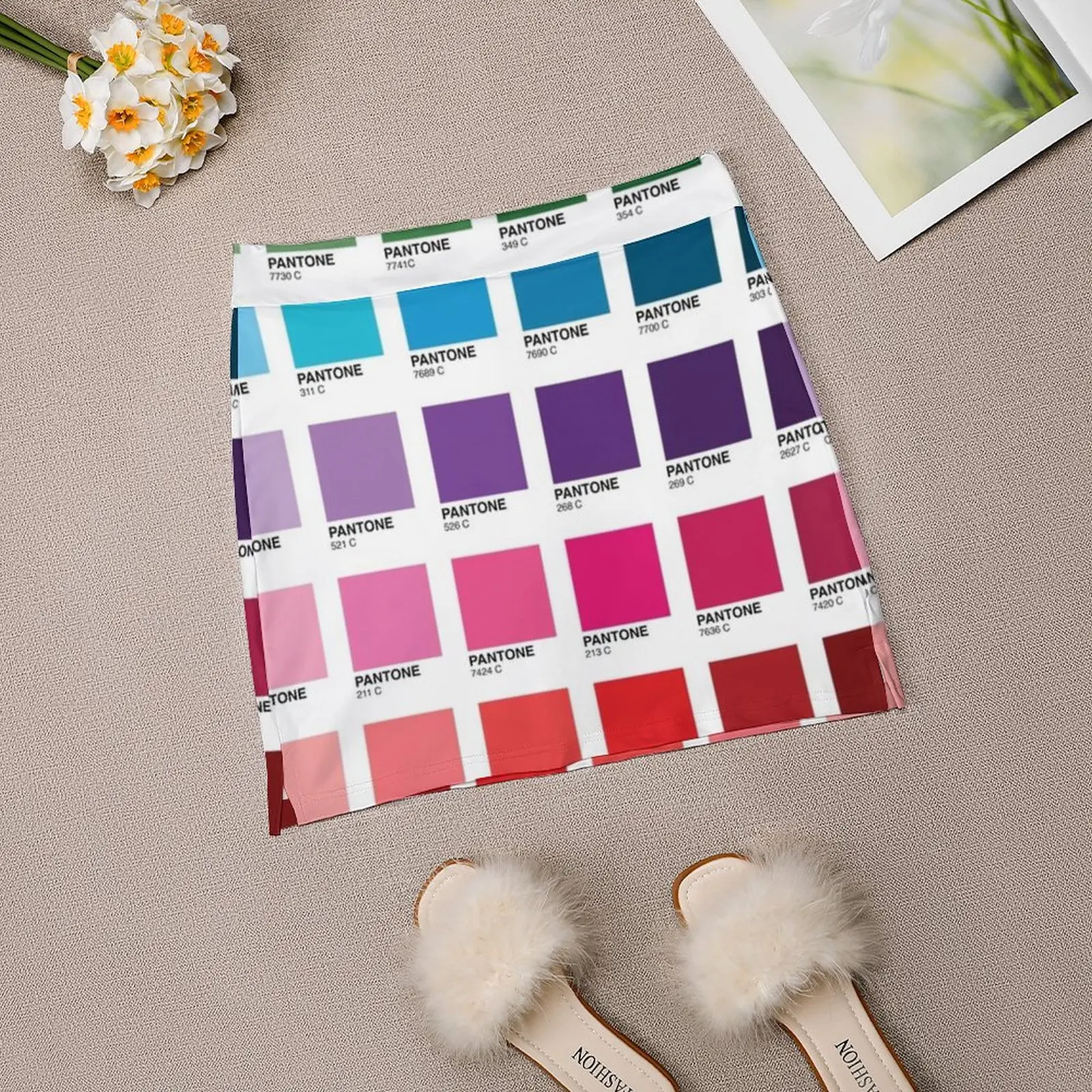 Shades Of Pantone Colors Women's skirt Sport Skort Skirt With Pocket Fashion Korean Style Skirt 4Xl Skirts Pantone Pantone