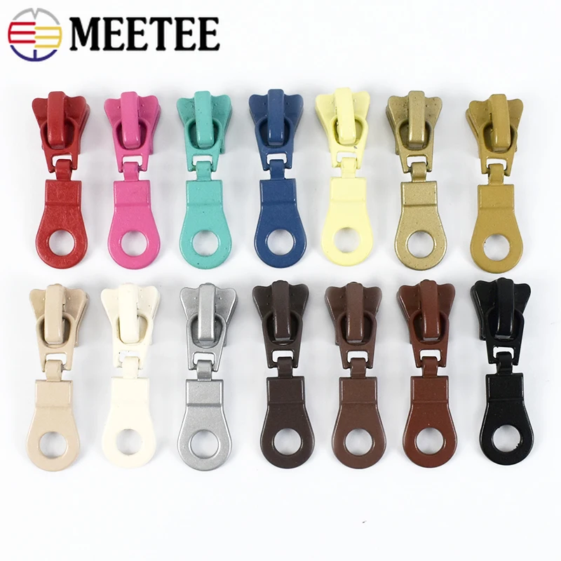 

5-20Pcs 5# Zipper Sliders for Resin Zippers Jacket Bags Replacement Zip Pull Head Garment Zips Repair Kit DIY Sewing Accessories