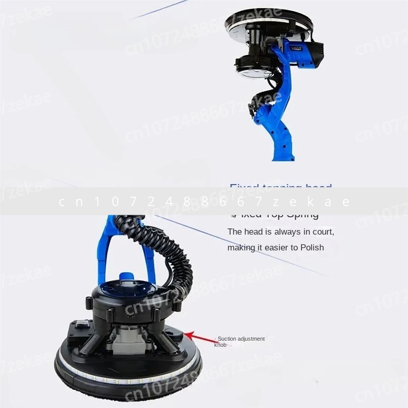 220V Wall Polishing and Grinding Double LED Lamp Wall Putty Polishing Machine 1380W Speed Controlled Dry Wall Sanding Machine