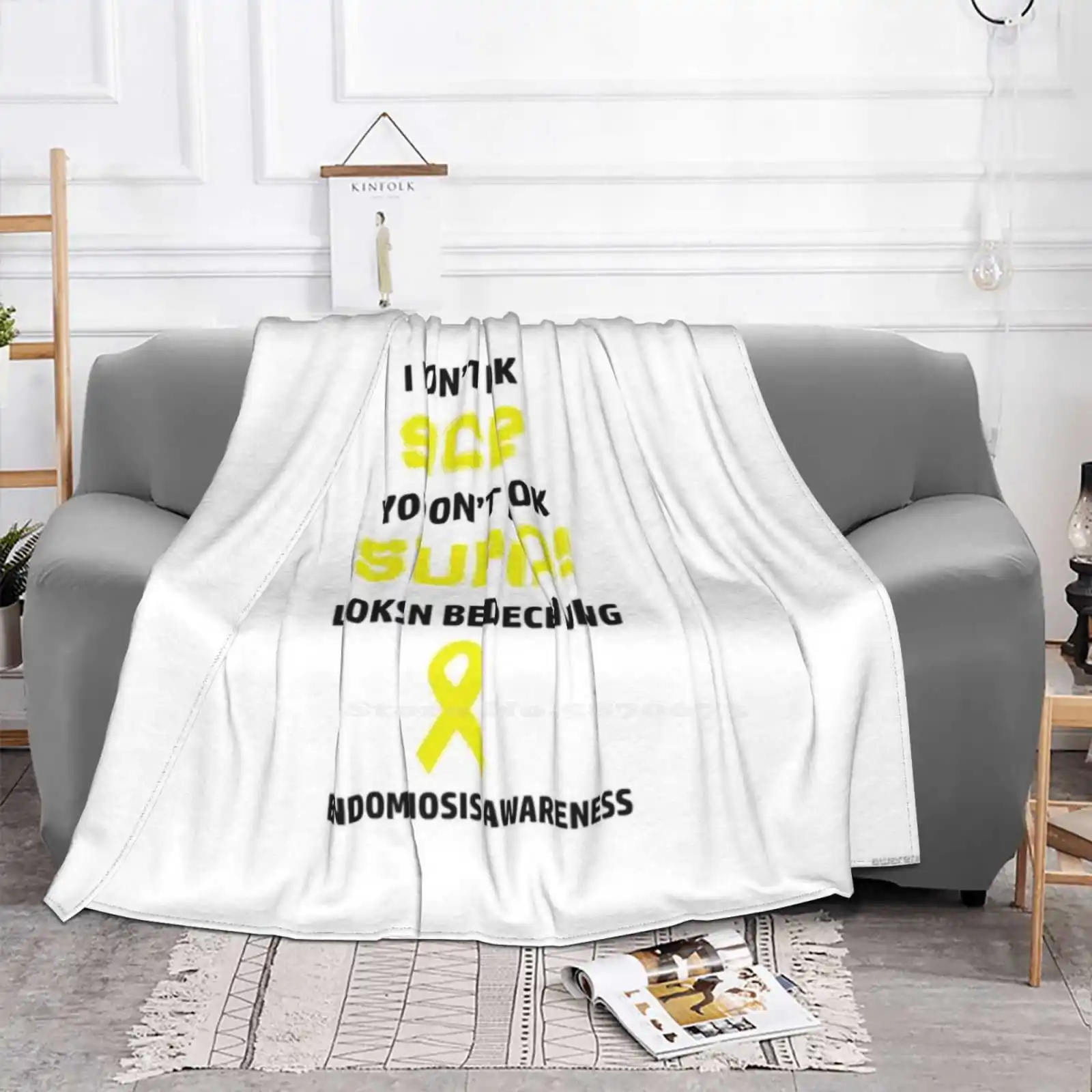 Endometriosis You Don'T Look Sick Awareness Latest Super Soft Warm Light Thin Blanket Endometriosis Awareness Endo Awareness