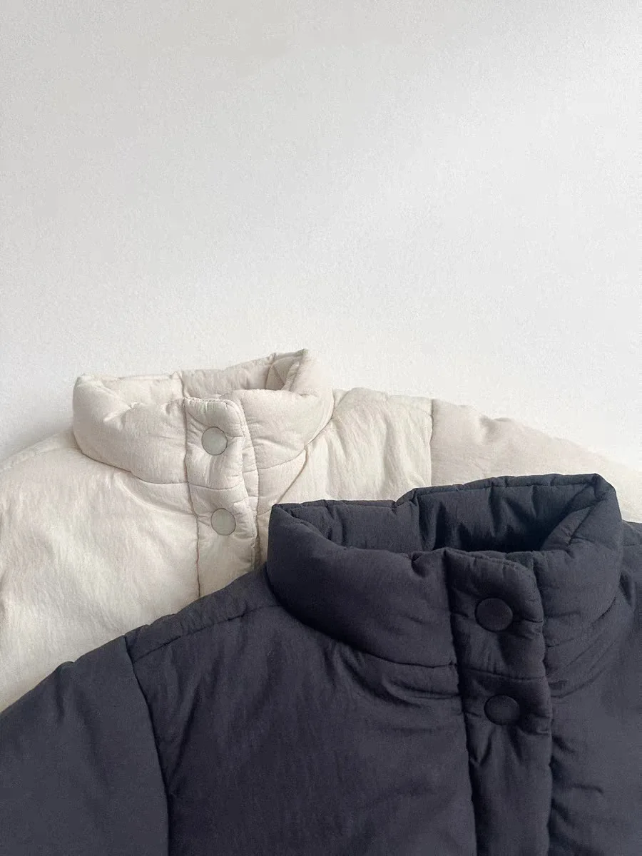 Infant Boys Vintage Warm Coat Plus Velvet Thick Girls Quilted Jacket Toddler Clothes 2025 Winter New Baby Cotton Padded Jacket