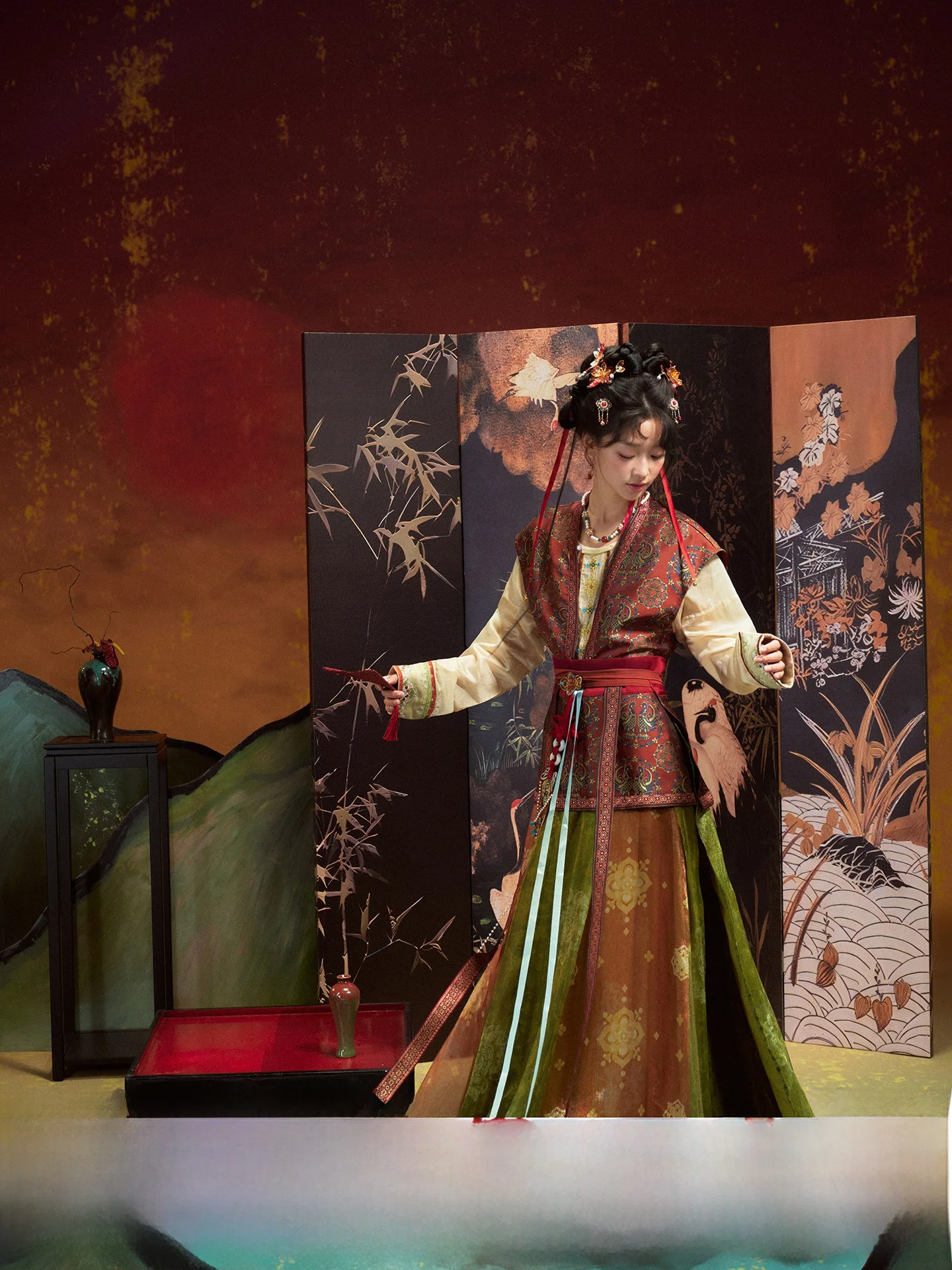 

Тринадцать рассады лотоса Exc Southern Return Музей Ченду Коллекционное восстановление f Sve Футболка Тан Динас...