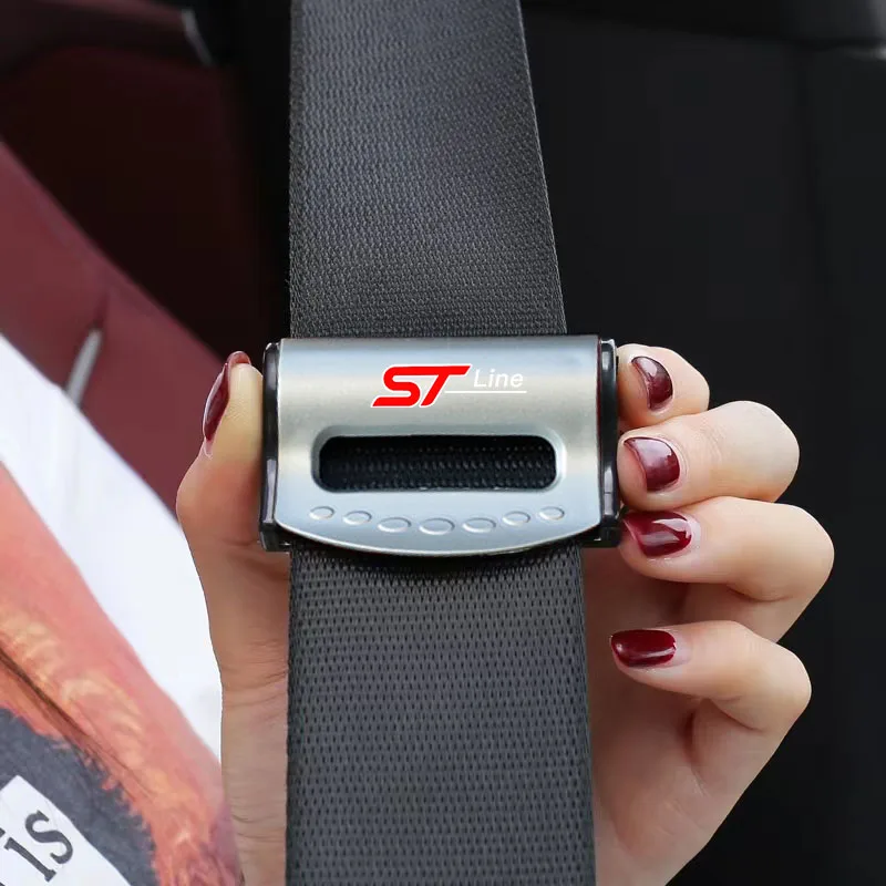 

2 шт., ремни безопасности с эмблемой автомобиля, регулируемый декоративный зажим для Ford Mustang F150 Explorer Focus Fiesta EDGE Escort Falcon Ranger Mond