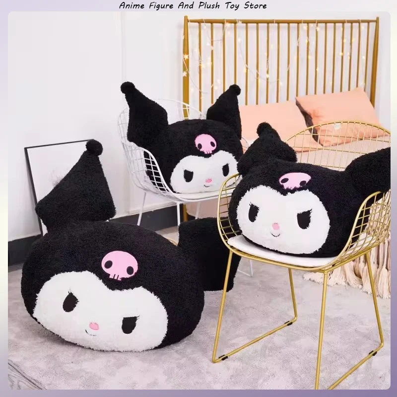 

Kawaii Oversize Sanrio плюшевая подушка Kuromi Melody, милая мультяшная кукла, диван, День святого Валентина, подруга, день рождения, детская игрушка