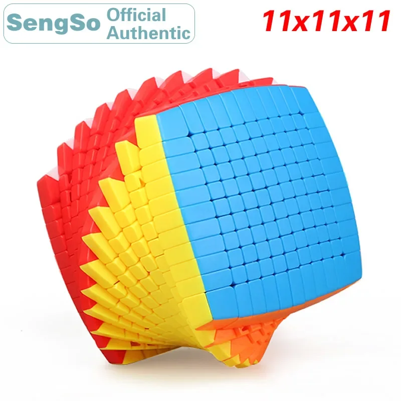 SengSo 11x11x11 Bread Magic Cube ShengShou 11x11 Professional Neo Speed Twisty Puzzle Brain Teasers Antistress Educational Toys