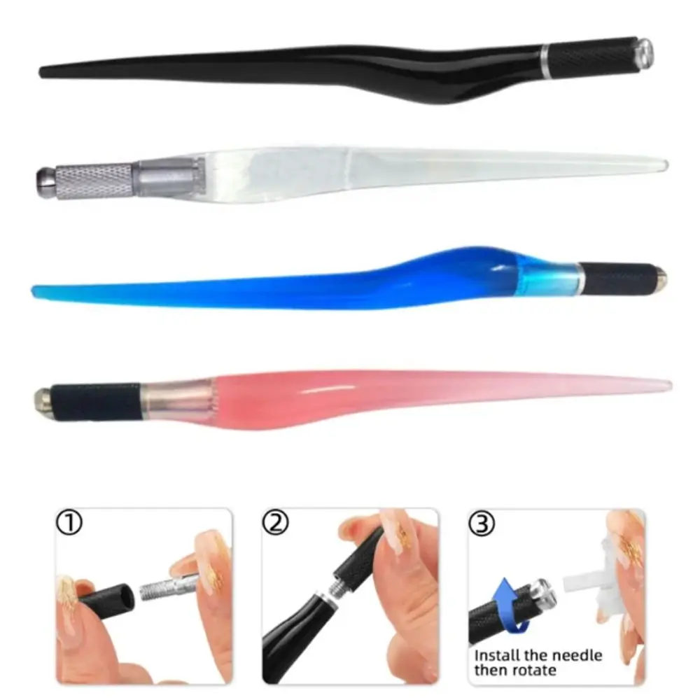 New Acrylic Manual Pen Durable Portable Microblading Pen Easy to Use Eyebrow Tattoos Machine