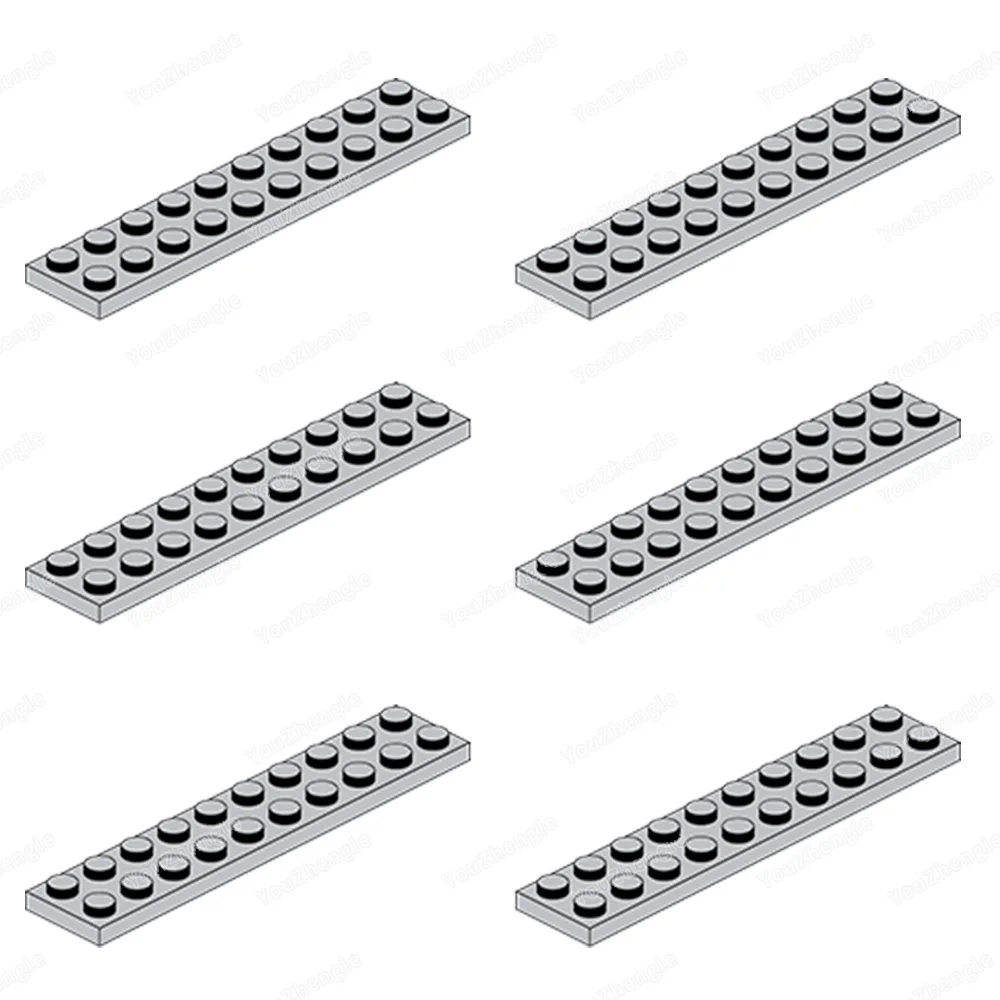 3832 Baustein Grundplatte 2x10 Teile Montage MOC Figuren WW2 Straße Szene Mecha Getriebe Set Szene Modell Teile geschenke DIY Spielzeug