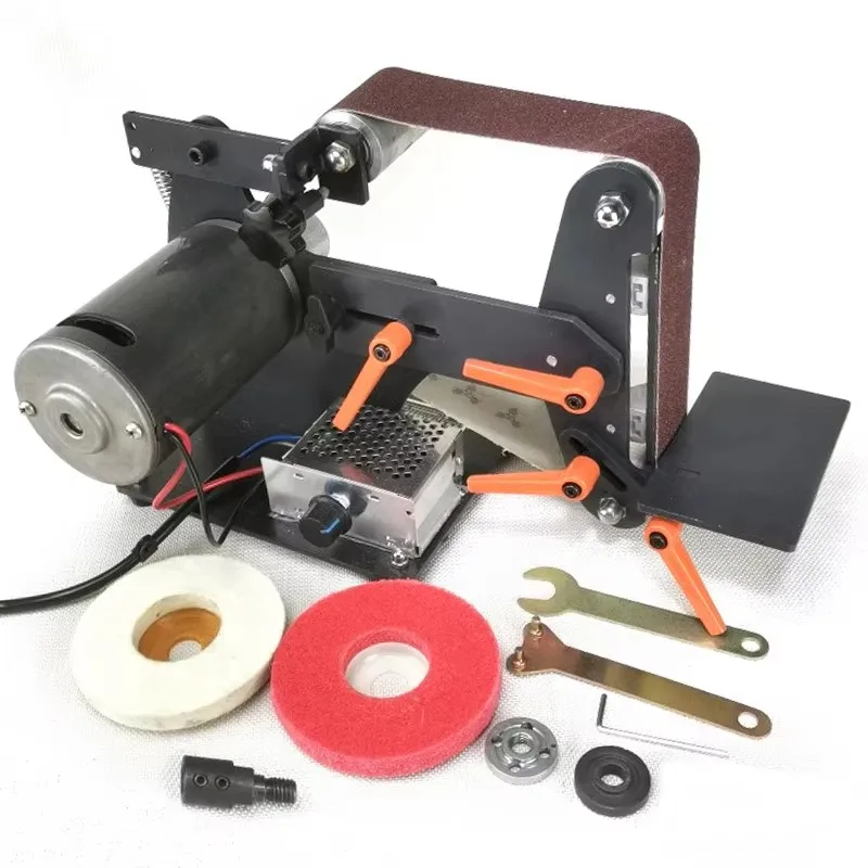 DIY Sanding Polishing Grinding Machine Cutter Edges Sharpener Belt Sander Desktop Knife Sharpener Belt Grinder 730x50MM 730x30MM