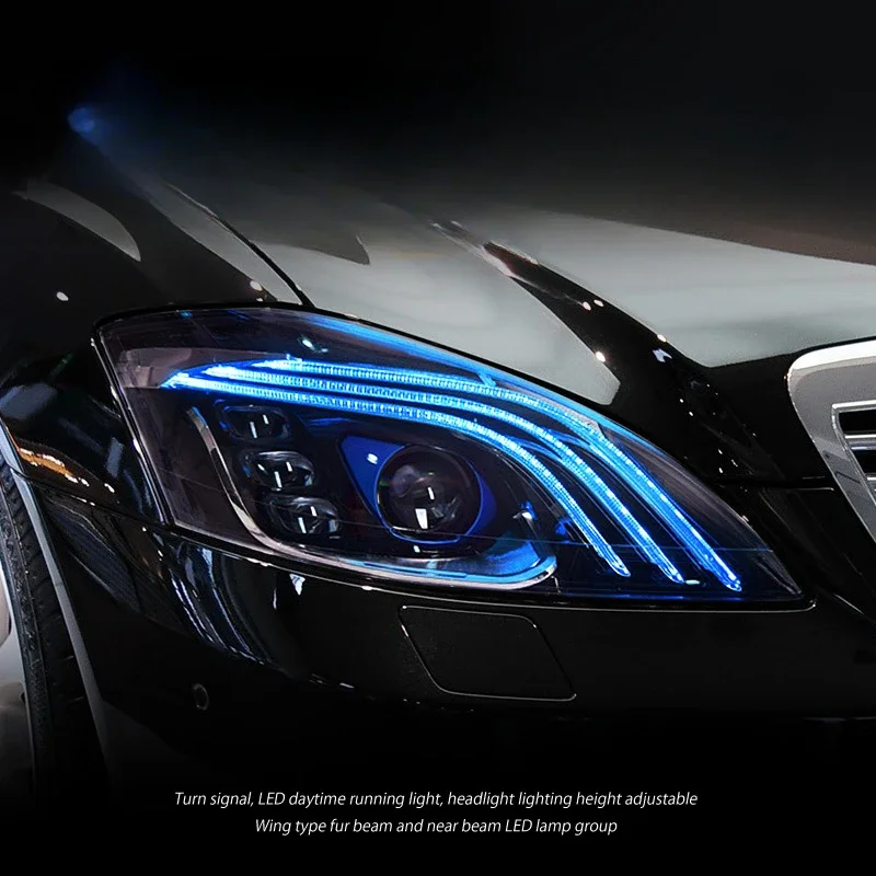 Car Headlights For Mercedes-Benz S class W221 2006-2012 Maybach style LED Auto Headlamp Assembly Projector Lens Accessories Kit