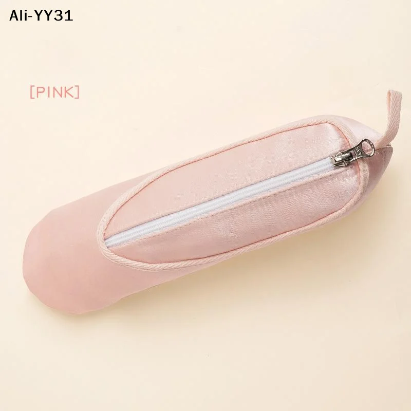 【AY]Large Capacity Ballet Shoes Pencil Case Cute Design Makeup Bag Ballerina Pencil Bag School Pencil Box Pencil Holder