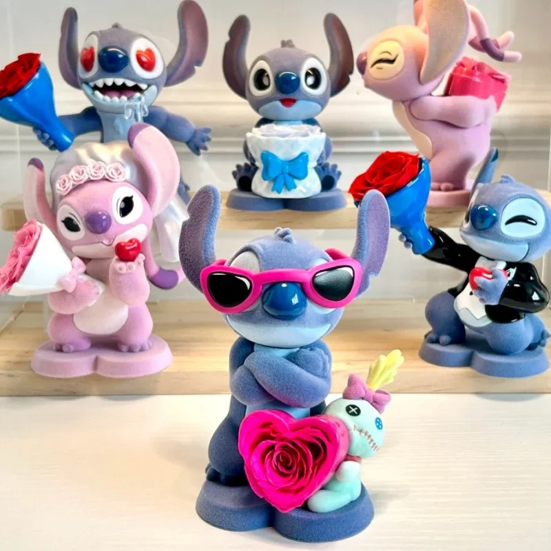 

Аутентичная слепая коробка Disney Stitch Sweet Cool Adventure Series со збереженными цветами, модная милая кукла, идеальный подарок для девочек, клей