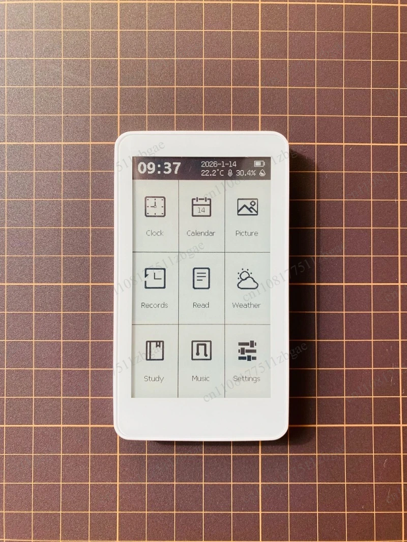 M3 Portable E-Book Reader 3.7-inch Touch Screen E-Paper 10-Level Adjustable Backlight Clock E-Ink Display