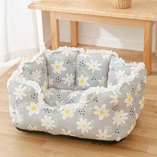 Summer Bed House Kennel Dog Rug Cats Small Cushion Sofa Pet  Tent