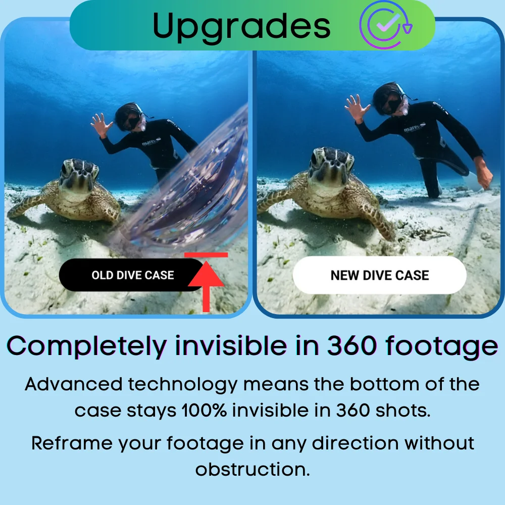 Insta360 X3 Invisible Dive Case Old & New Version 50m 164ft Waterproof Housing Floating Grip Original Water Sports Accessories