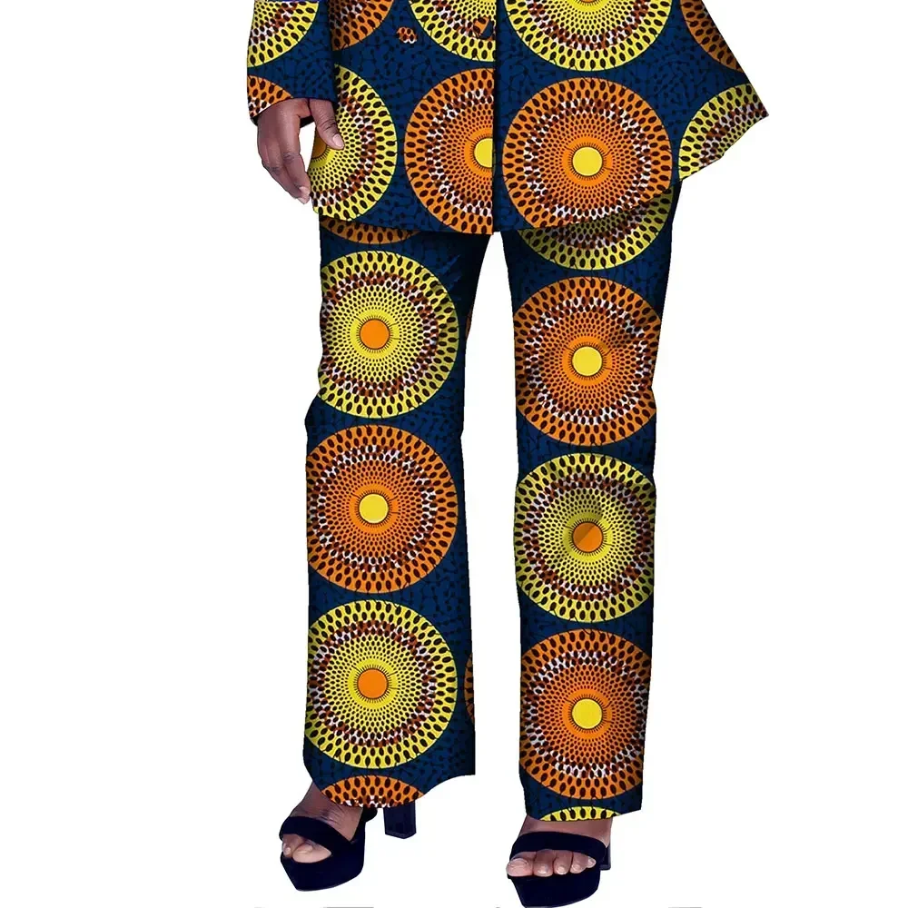 الأفريقية طباعة السترة وسراويل مجموعات للنساء الثراء Dashiki التقليدية الأفريقية 2 قطعة السراويل مجموعات النساء الدعاوى الملابس FH033 #5