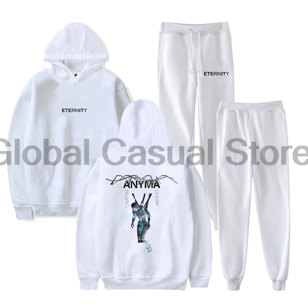 Anyma Eternity Merch Pullover Hoodie Jogger Pants Two Piece Set Sweatshirts+Sweatpants Women Men's Set