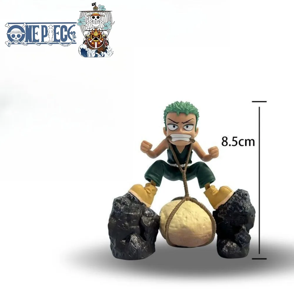 Figura de uma peça infância criança zoro versão de treinamento, estátua de resina gk limitada, presente colecionável de anime
