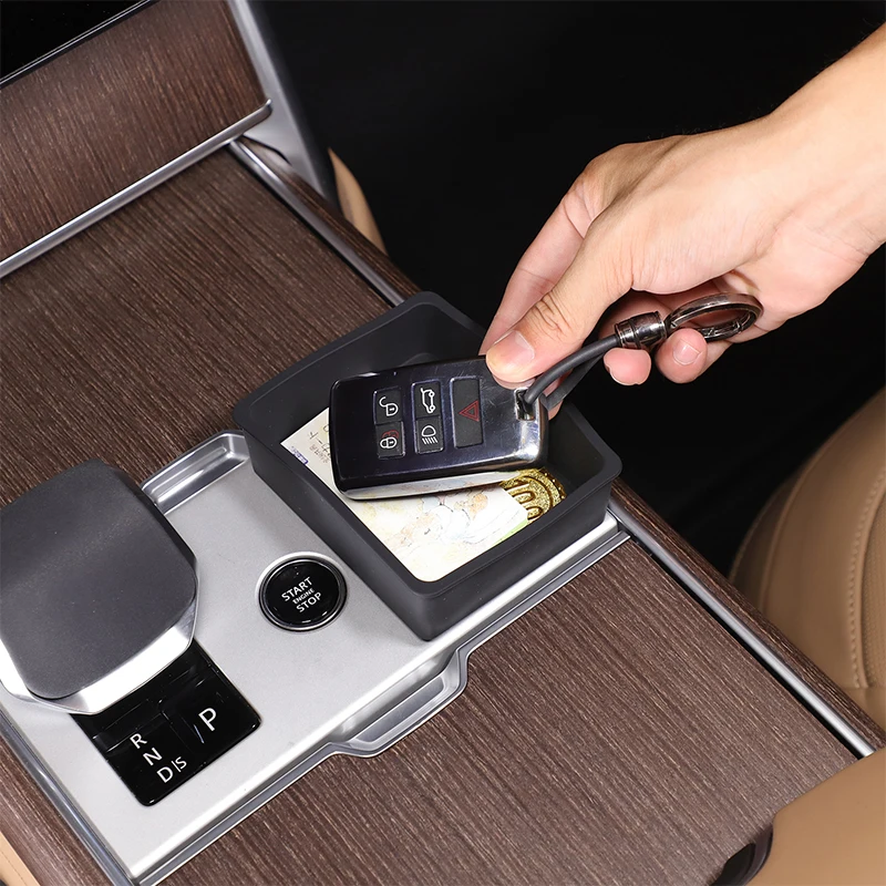 For Land Rover Range Rover Vogue 2025 Silicone Car Center Console Gear Shift Side Storage Box Organizer Tray Accessories - Image 5