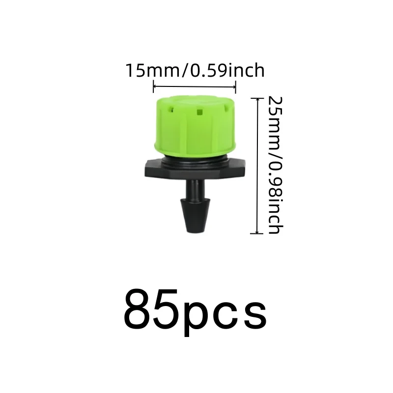 85 pcs Water Flow Control Nozzles, Adjustable Flow Control, Vegetable Garden Sprinkling Potted Plant Drip System
