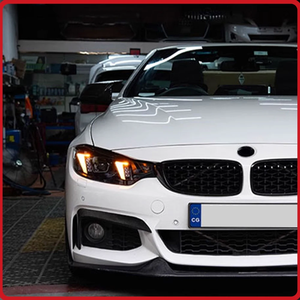 

For BMW 4 Series F32 F36 F82 2013-2020 Headlights Assembly Upgrade LED Lens Flashing Turn Signal Lightt Plug and Play