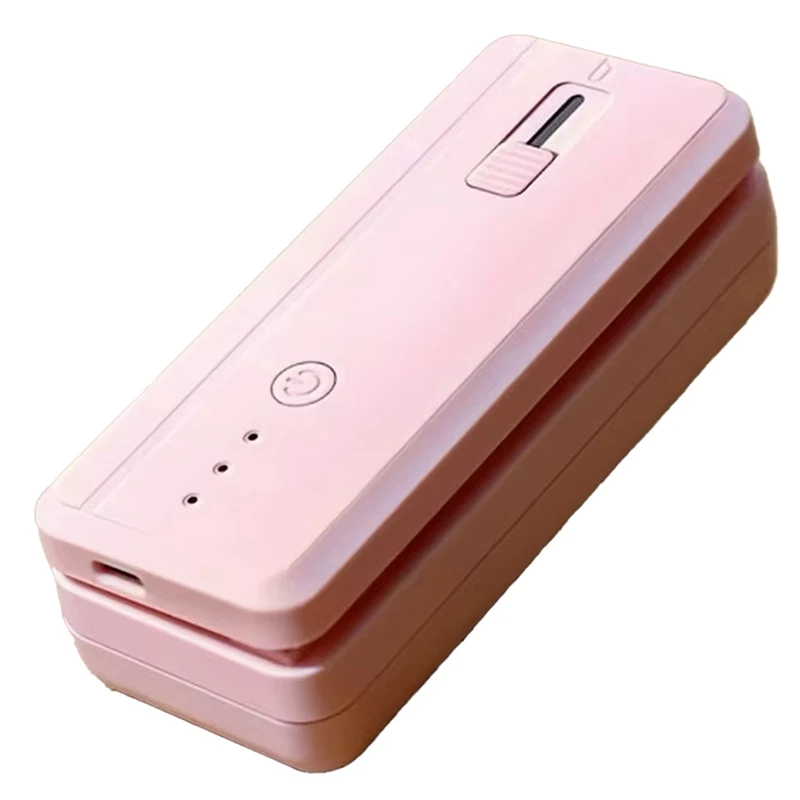 Mini máquina de sellado portátil ABKP-2 en 1, herramienta de envasado de alimentos recargable por USB para uso en cocina, compacta y eficiente