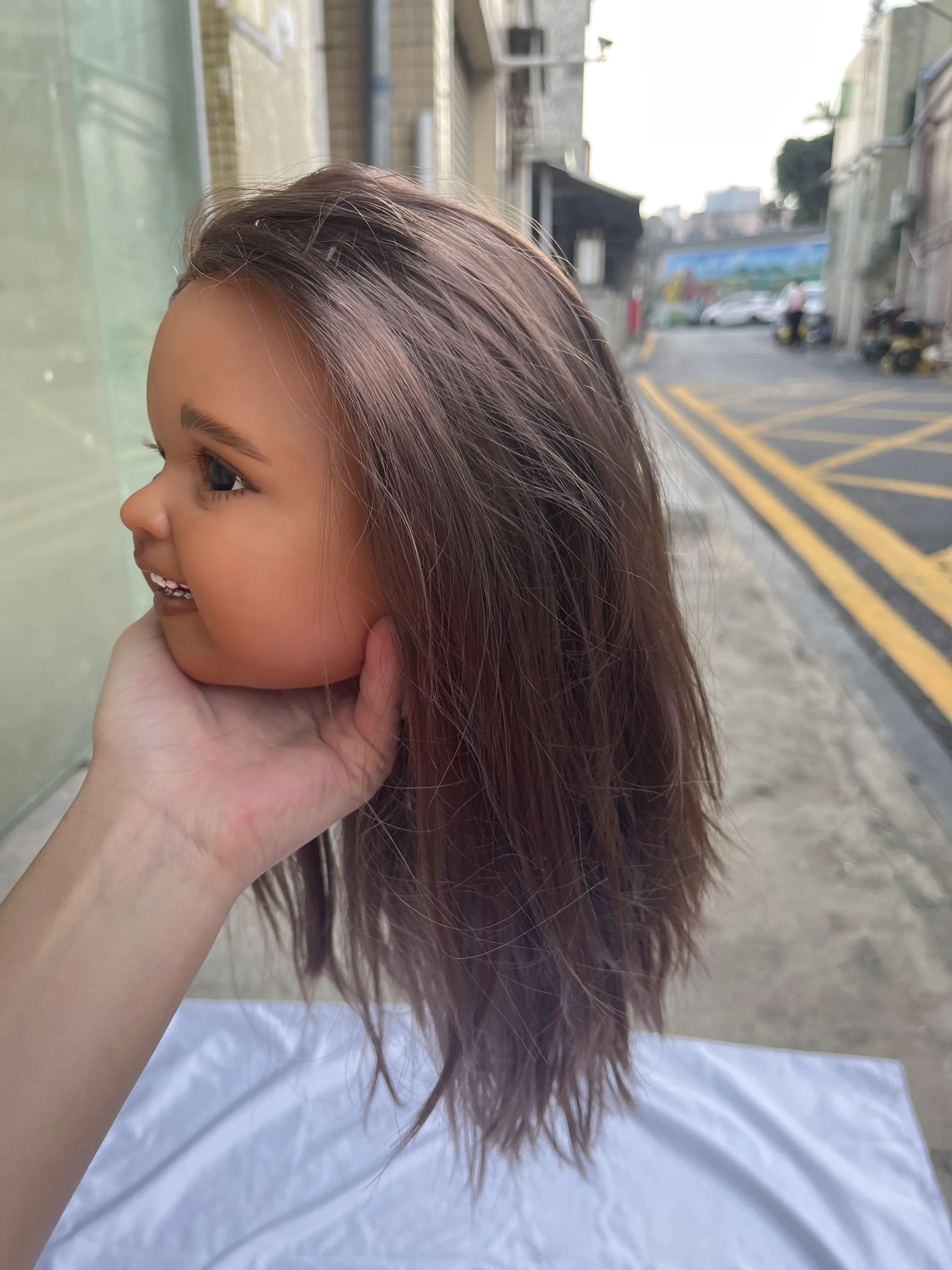 DLS dostosowane ograniczona dostawa Shanti 32 cale Reborn Baby ogromna dziewczyna wersja ciemnej skóry malowany zestaw DIY część prezent na nowy rok