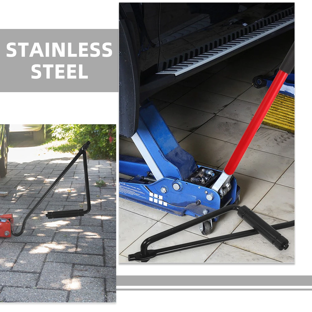 

3pcs Crank Replacement Trailer Truck Scissor Lift Handle Accessory Durable Stainless Steel Portable Tire Lifting Tool For Car