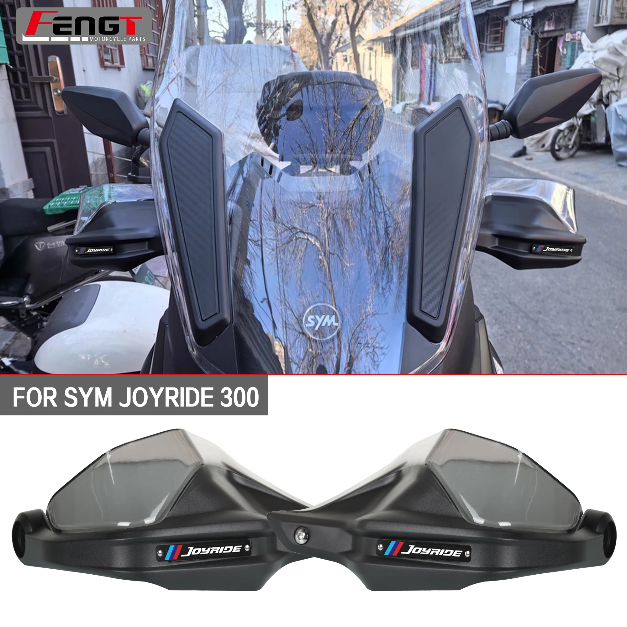 

Motorcycle Handguard Handle Lever Guard For SYM Joyride 300 2024 2025 Windscreen shield Modified Parts Joyride300
