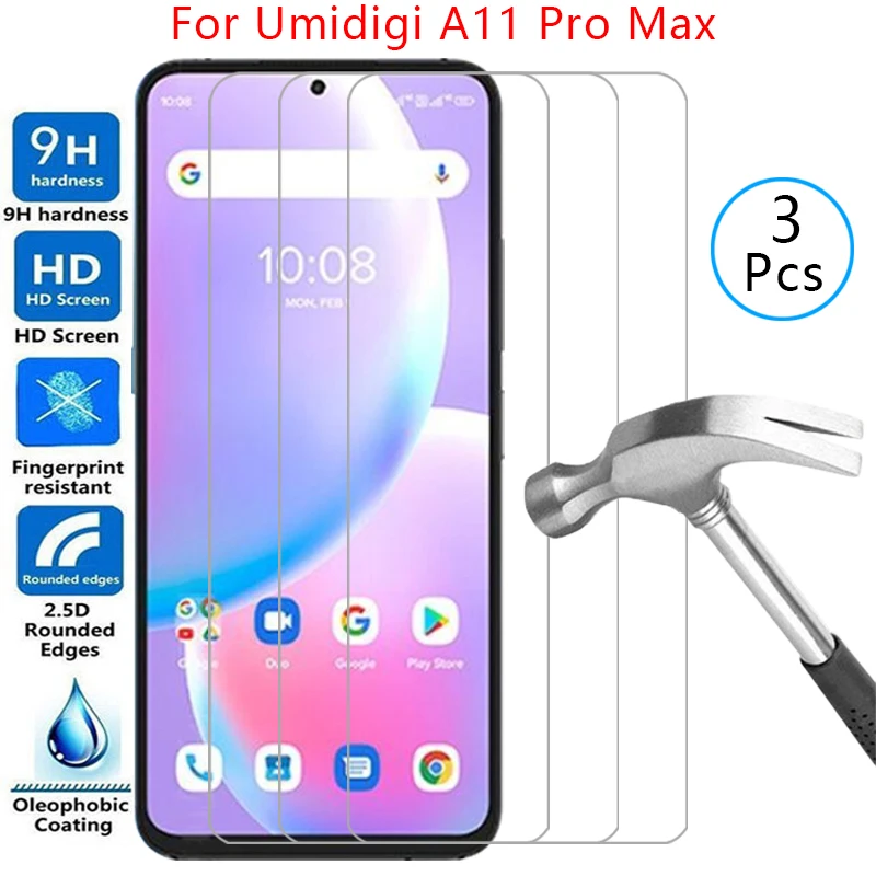 screen protector for umidigi a11 pro max protective tempered glass on a 11 11a a11pro promax a11promax phone film glas 9h umidig